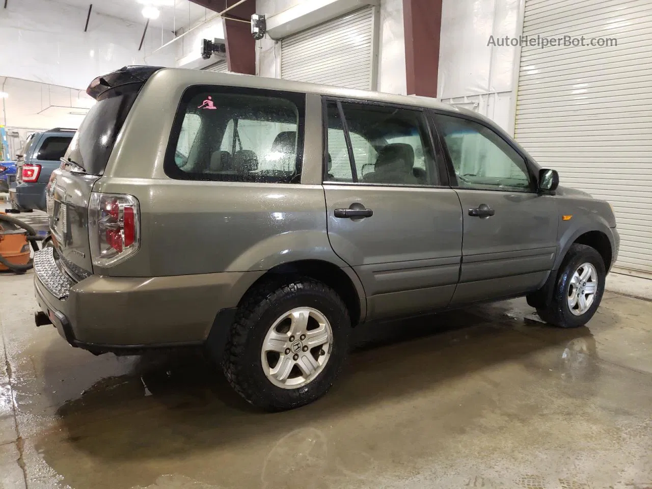 2007 Honda Pilot Lx Зеленый vin: 5FNYF18107B022547