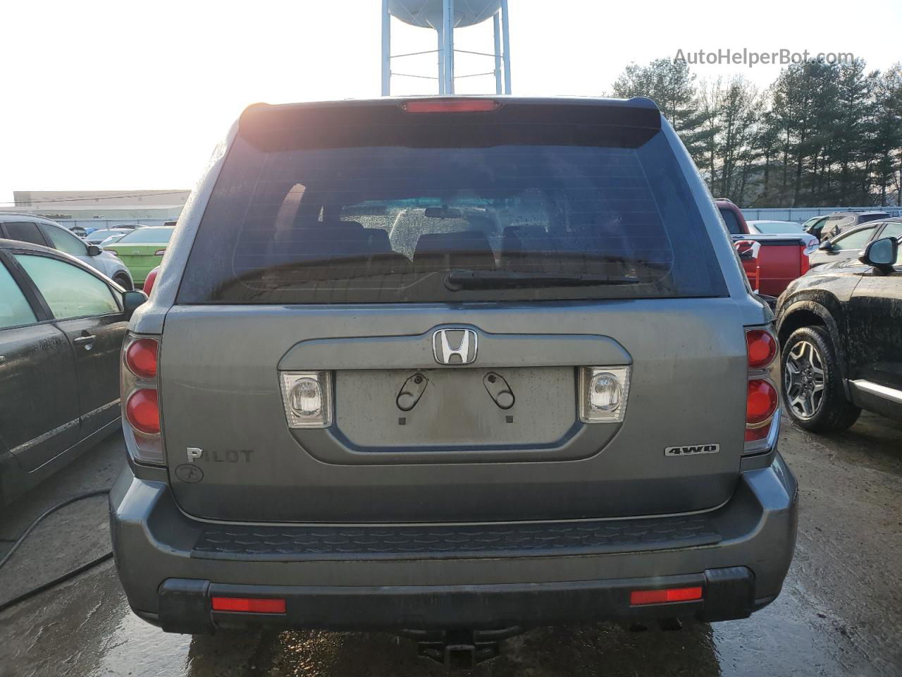 2007 Honda Pilot Lx Серый vin: 5FNYF18147B008134