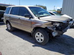 2007 Honda Pilot Lx Бежевый vin: 5FNYF18177B010928