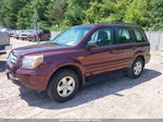 2007 Honda Pilot Lx Purple vin: 5FNYF18177B021332