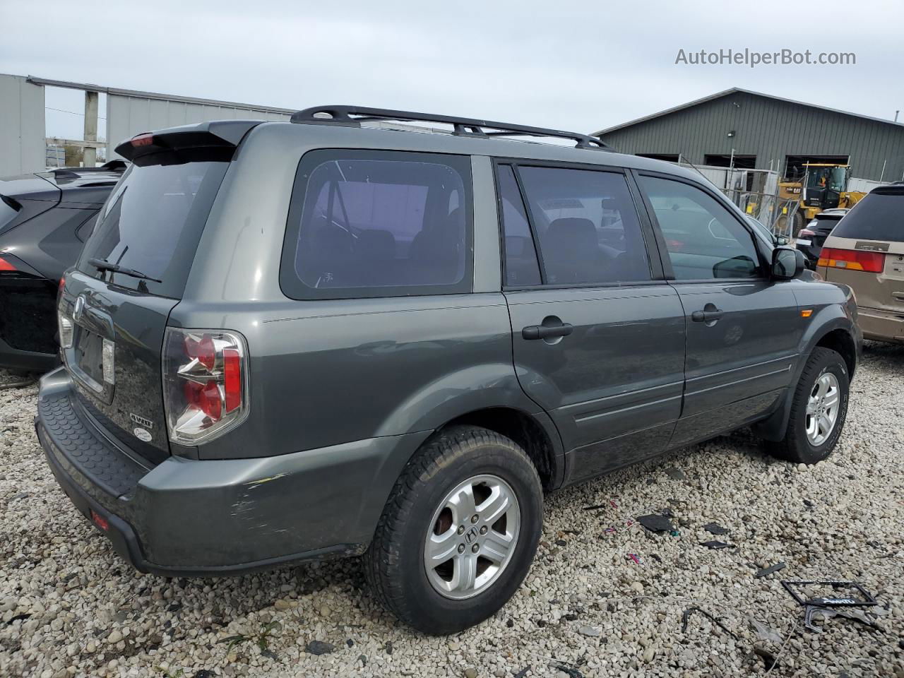 2007 Honda Pilot Lx Green vin: 5FNYF18197B019937