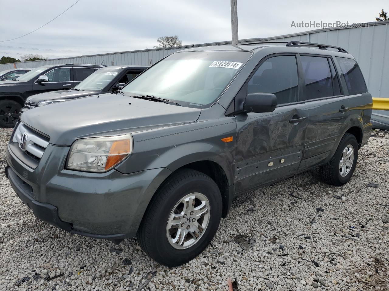 2007 Honda Pilot Lx Green vin: 5FNYF18197B019937