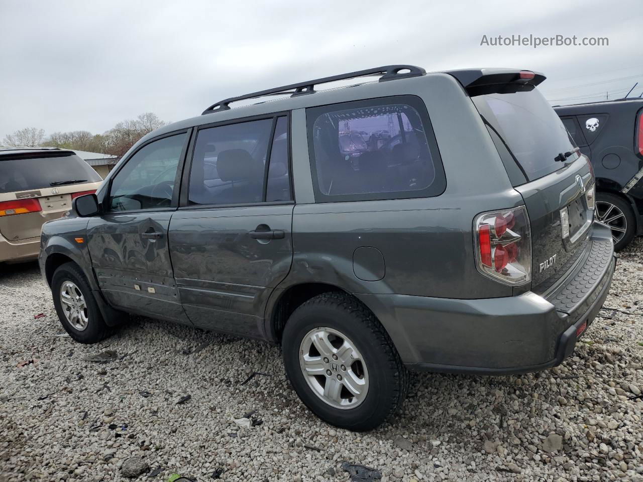 2007 Honda Pilot Lx Green vin: 5FNYF18197B019937