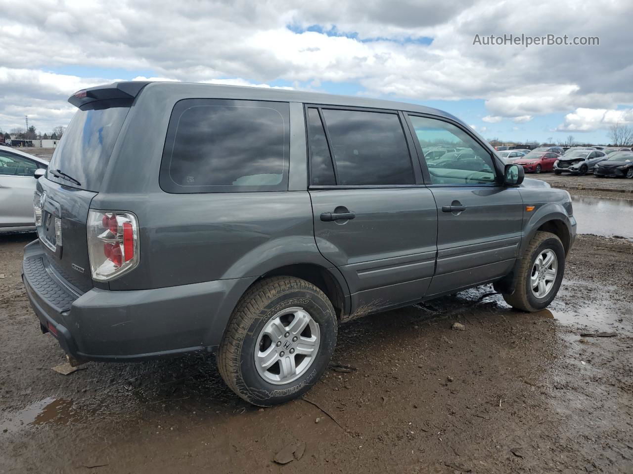 2007 Honda Pilot Lx Charcoal vin: 5FNYF181X7B018036