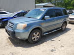 2007 Honda Pilot Ex Blue vin: 5FNYF18407B014281