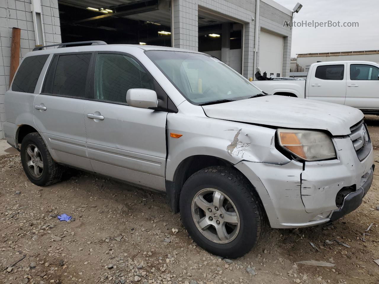 2007 Honda Pilot Ex Gray vin: 5FNYF18417B019392