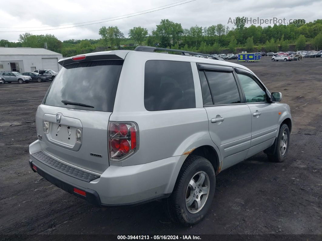 2007 Honda Pilot Ex Silver vin: 5FNYF18417B029744