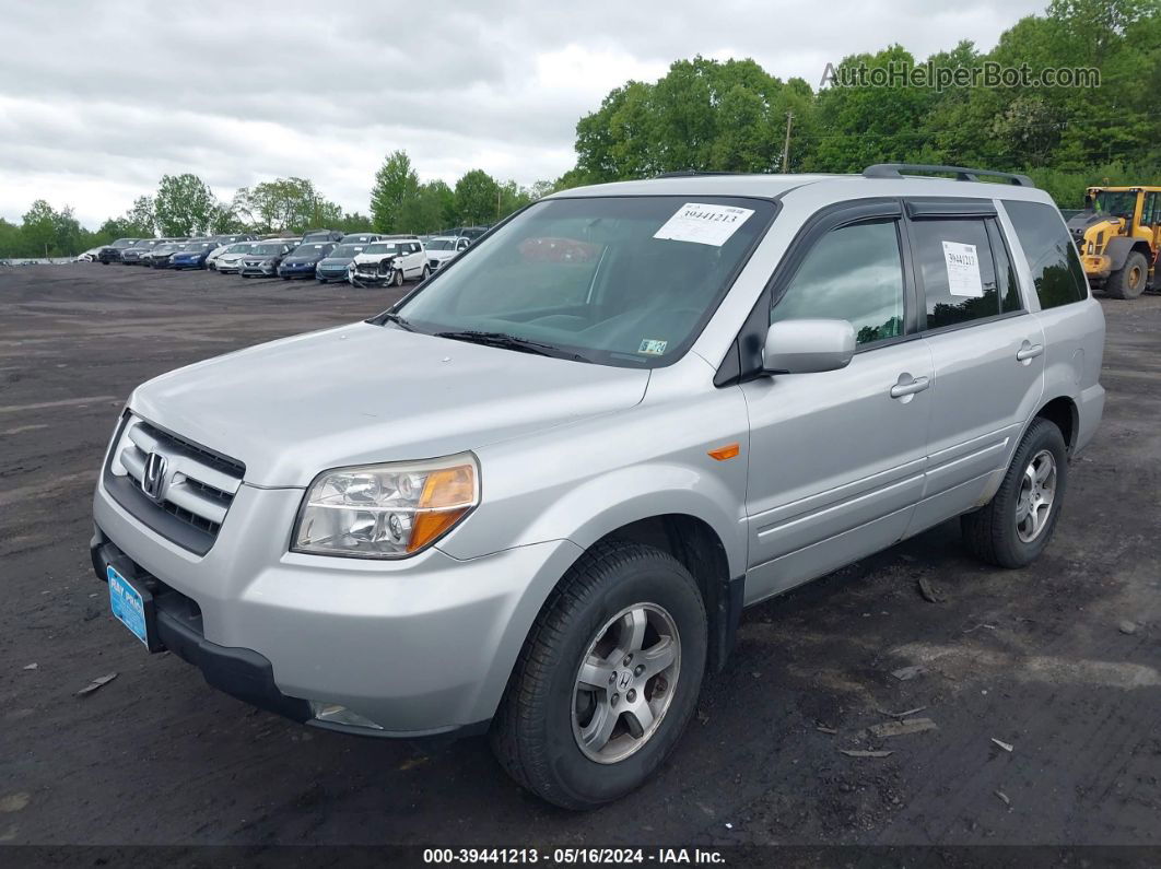 2007 Honda Pilot Ex Silver vin: 5FNYF18417B029744