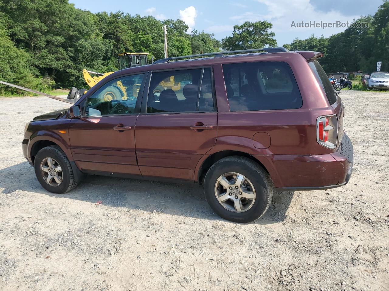 2007 Honda Pilot Ex Red vin: 5FNYF18437B024061