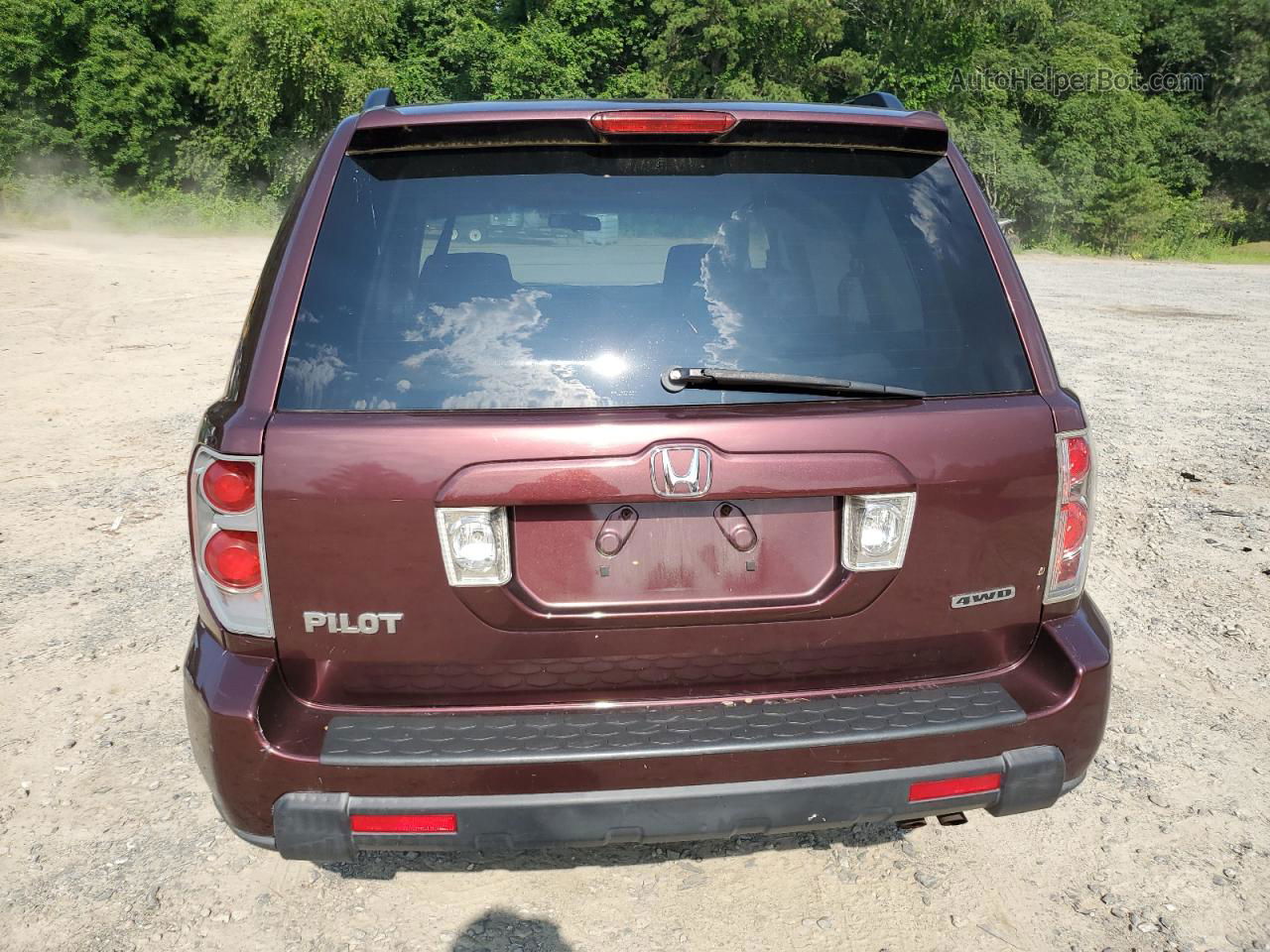 2007 Honda Pilot Ex Red vin: 5FNYF18437B024061