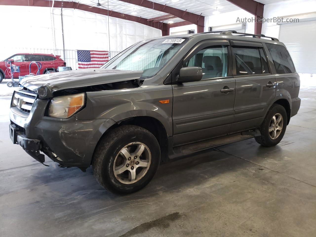 2007 Honda Pilot Ex Charcoal vin: 5FNYF18437B028739