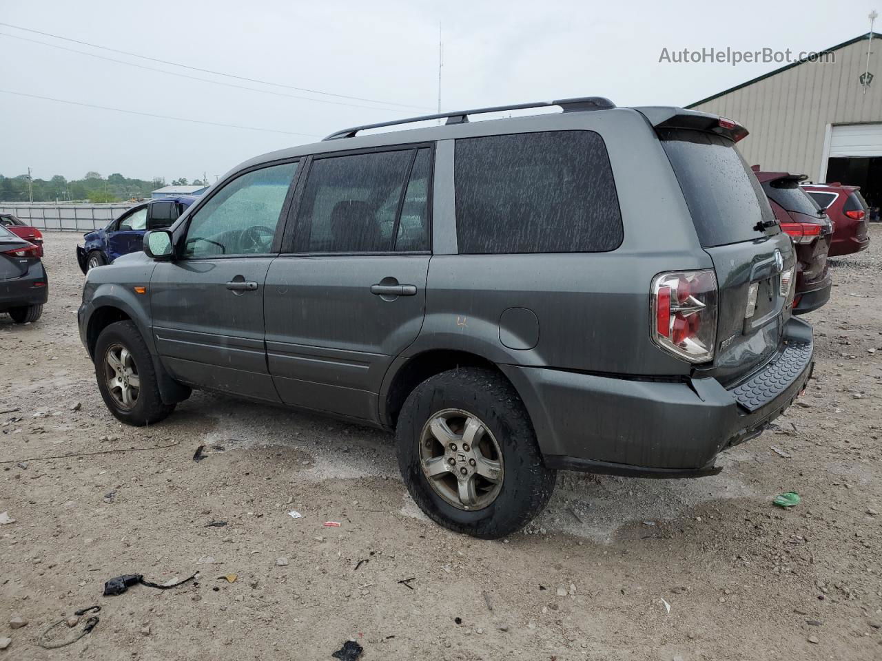 2007 Honda Pilot Ex Gray vin: 5FNYF18437B029227