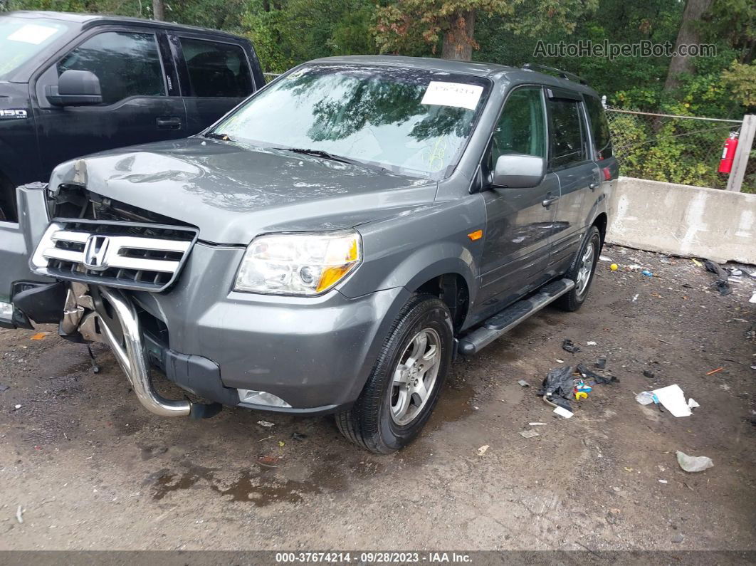 2007 Honda Pilot Ex Gray vin: 5FNYF18457B028743