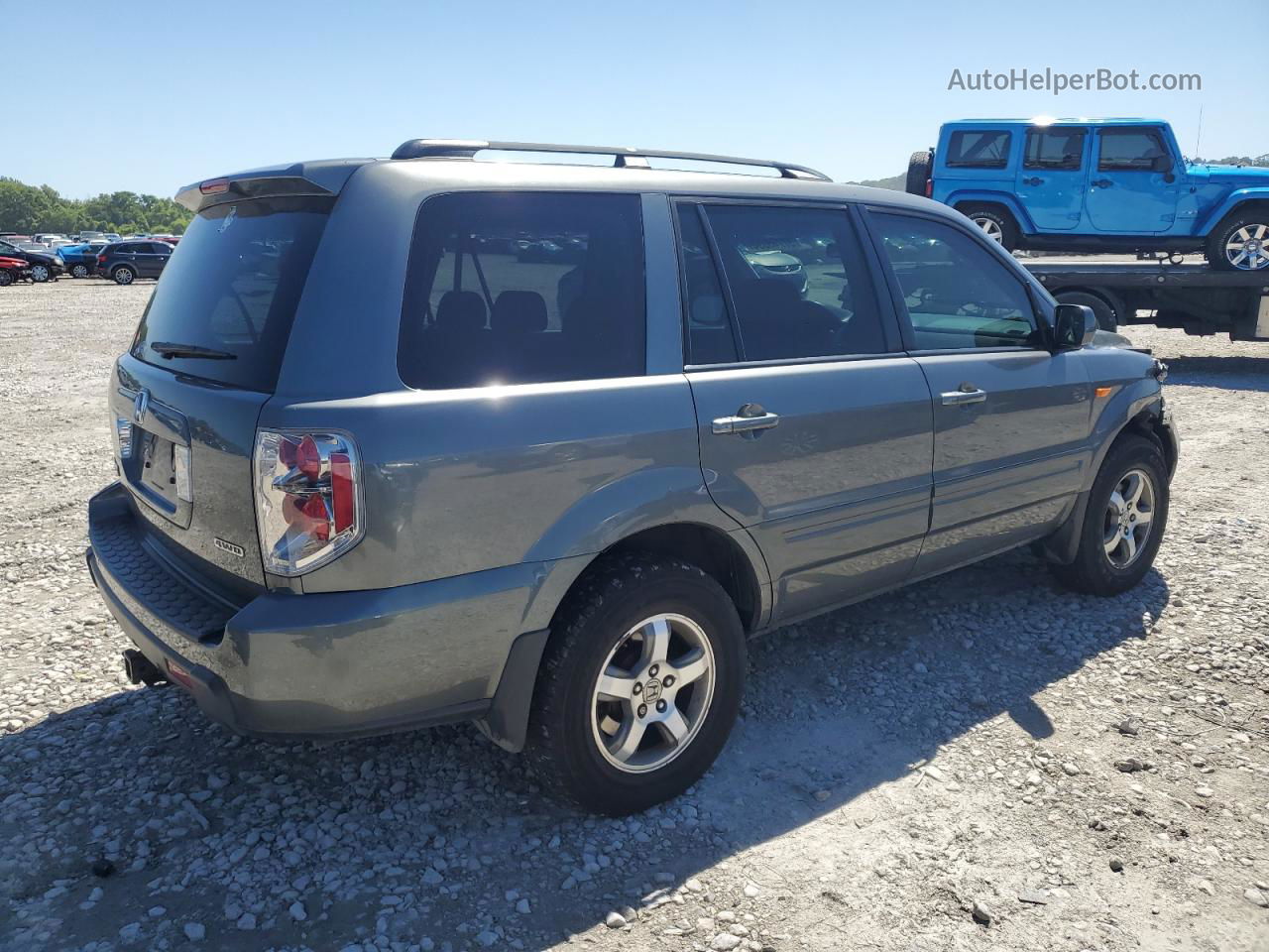 2007 Honda Pilot Ex Gray vin: 5FNYF18467B007156