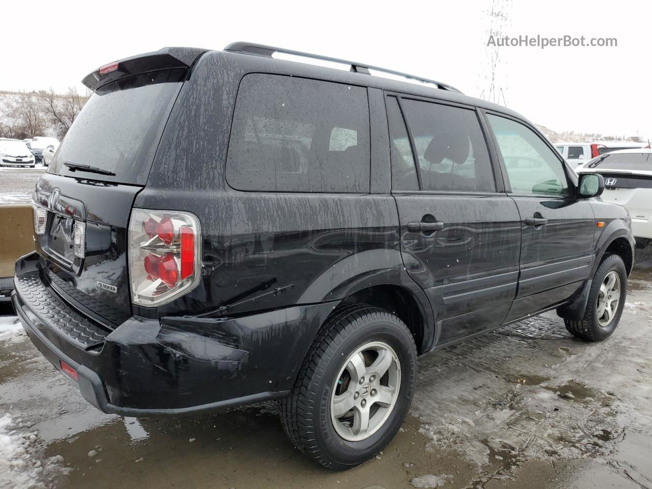 2007 Honda Pilot Ex Black vin: 5FNYF18467B027035