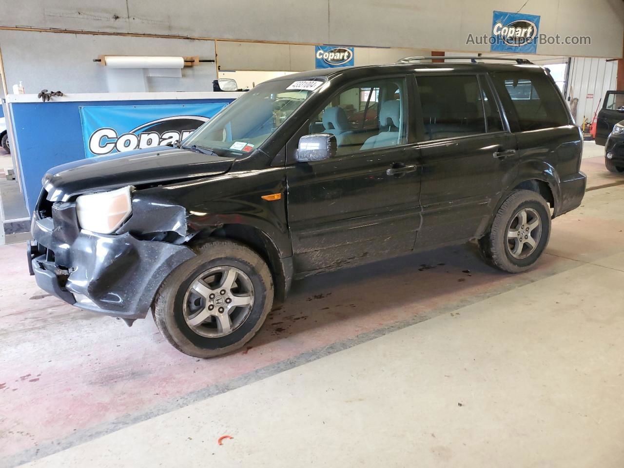 2007 Honda Pilot Ex Black vin: 5FNYF18487B014027