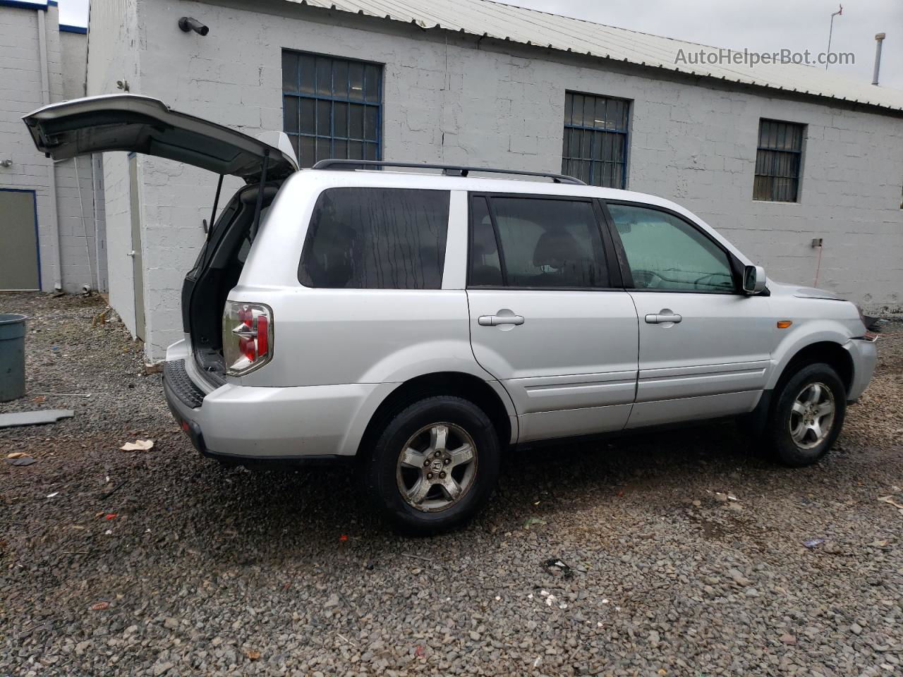 2007 Honda Pilot Ex Silver vin: 5FNYF18487B030129