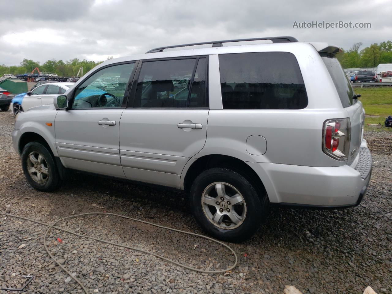 2007 Honda Pilot Ex Silver vin: 5FNYF18487B030129