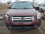 2007 Honda Pilot Ex Бордовый vin: 5FNYF18497B029569