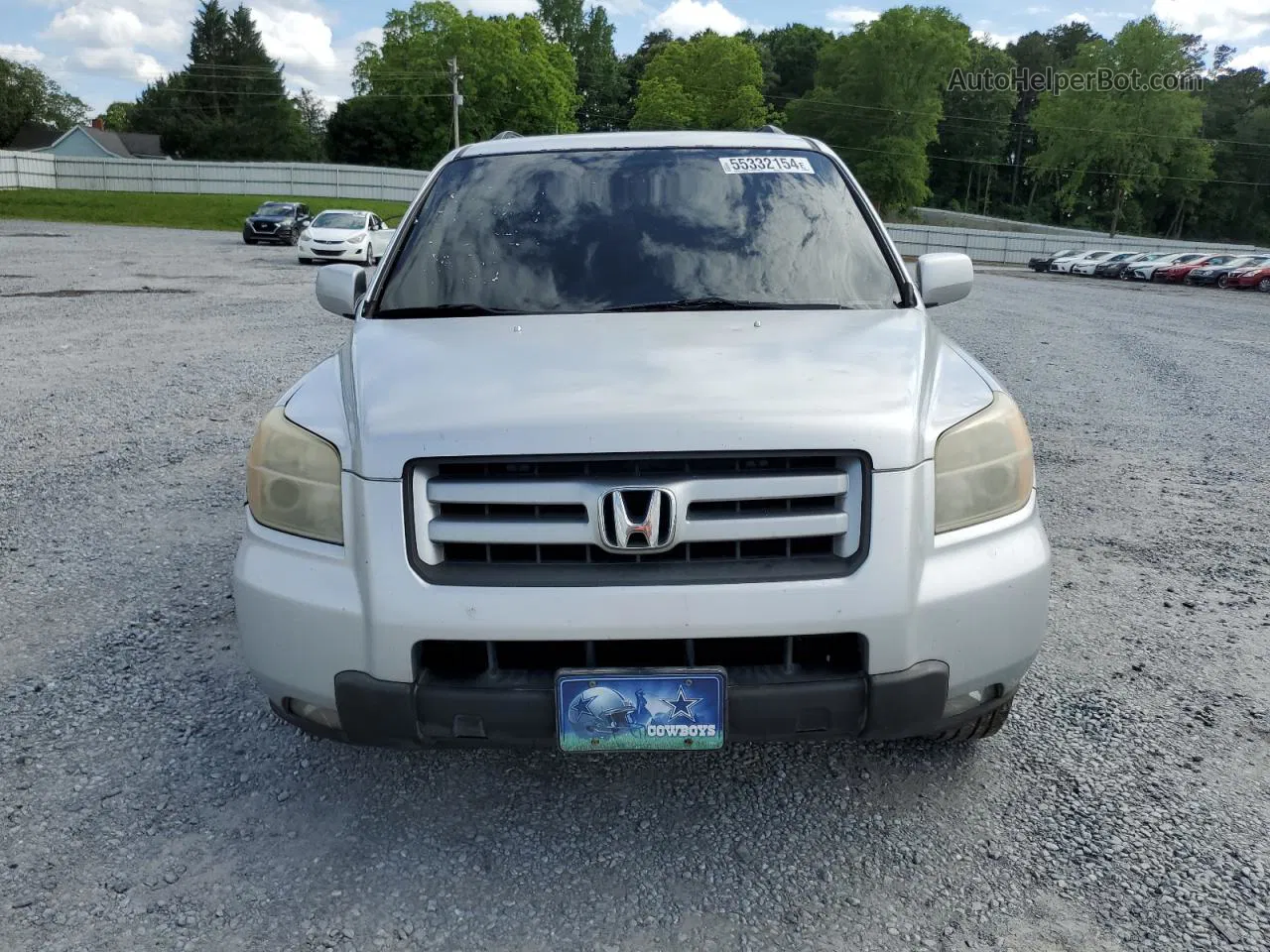 2007 Honda Pilot Ex Silver vin: 5FNYF184X7B017379