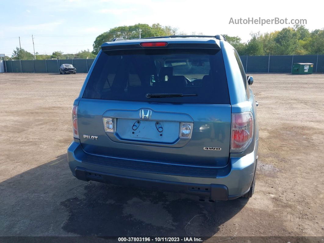 2007 Honda Pilot Ex-l Blue vin: 5FNYF18517B010197