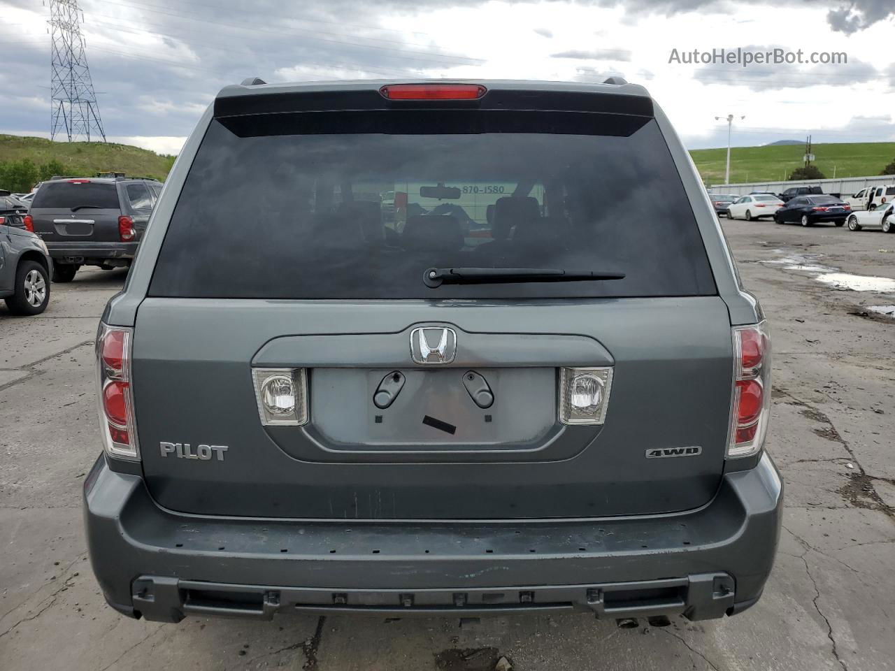 2007 Honda Pilot Exl Charcoal vin: 5FNYF18517B022401