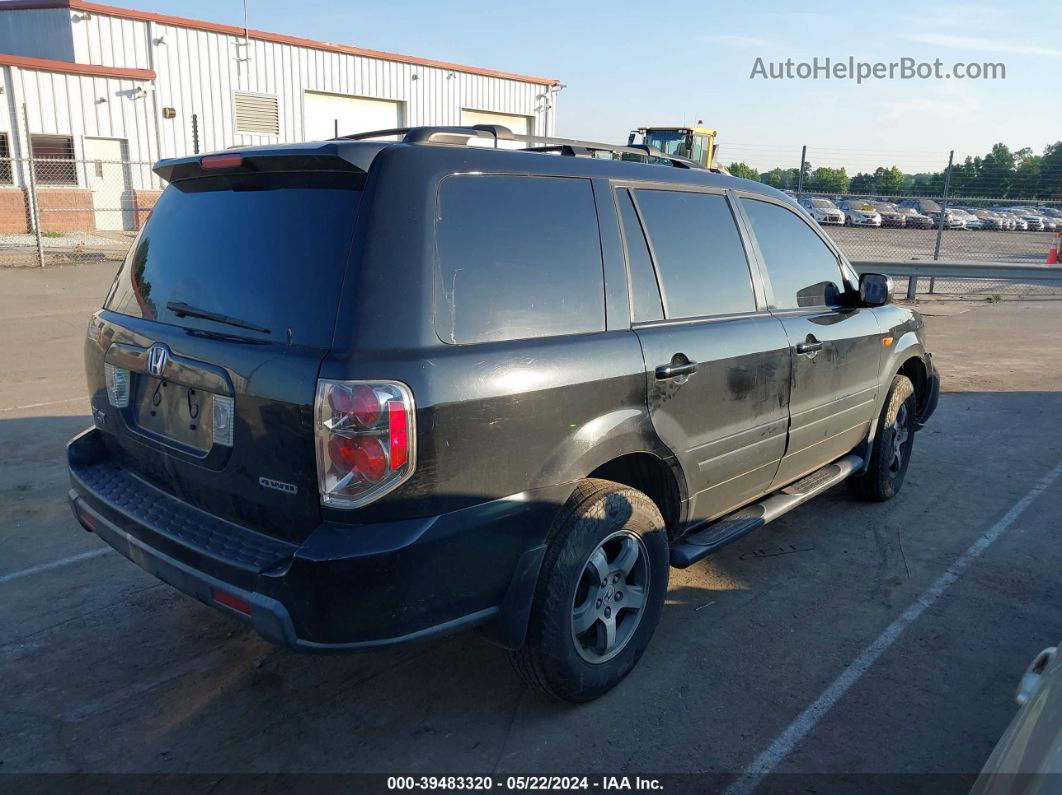 2007 Honda Pilot Ex-l Black vin: 5FNYF18527B001010