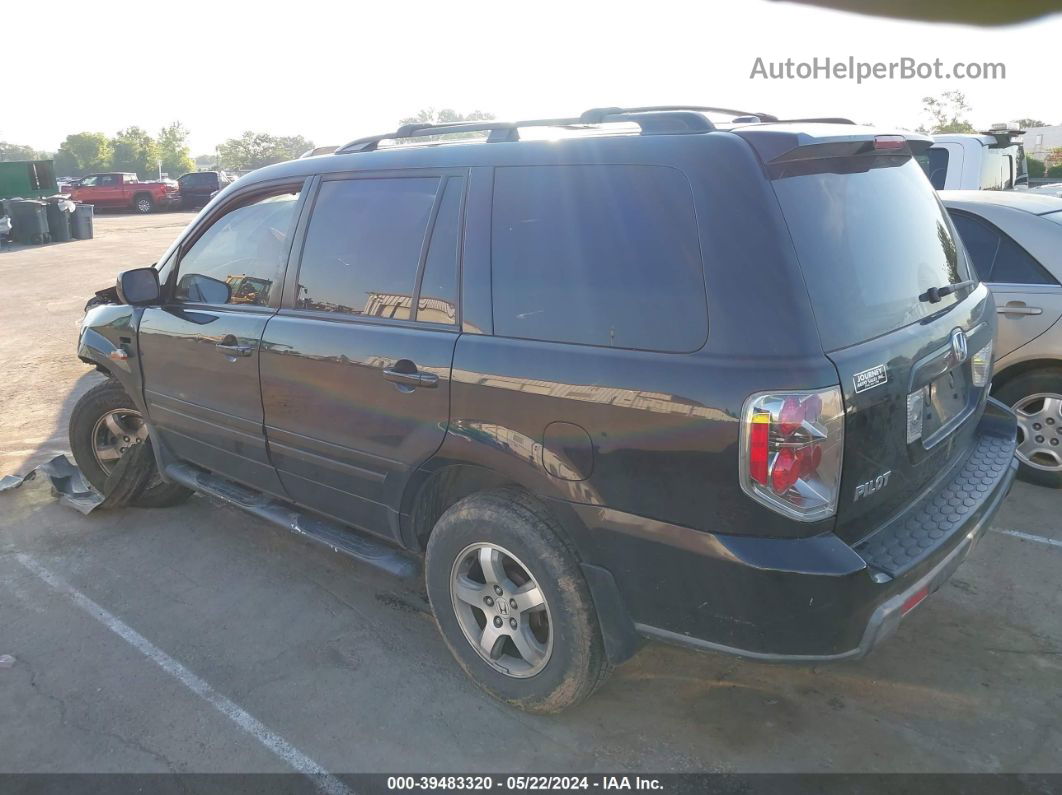 2007 Honda Pilot Ex-l Black vin: 5FNYF18527B001010