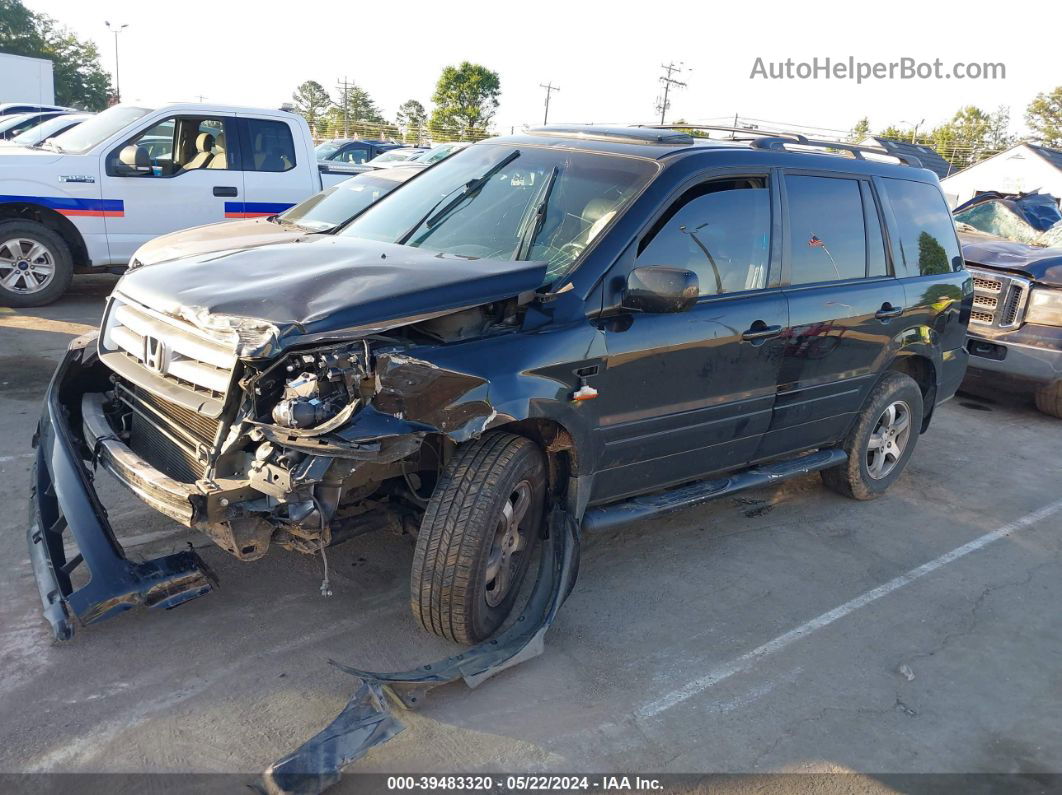 2007 Honda Pilot Ex-l Black vin: 5FNYF18527B001010