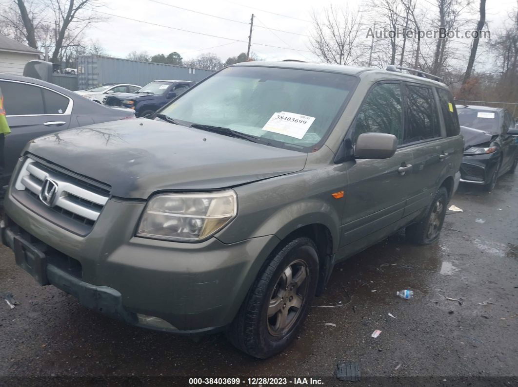 2007 Honda Pilot Ex-l Gray vin: 5FNYF18527B003985