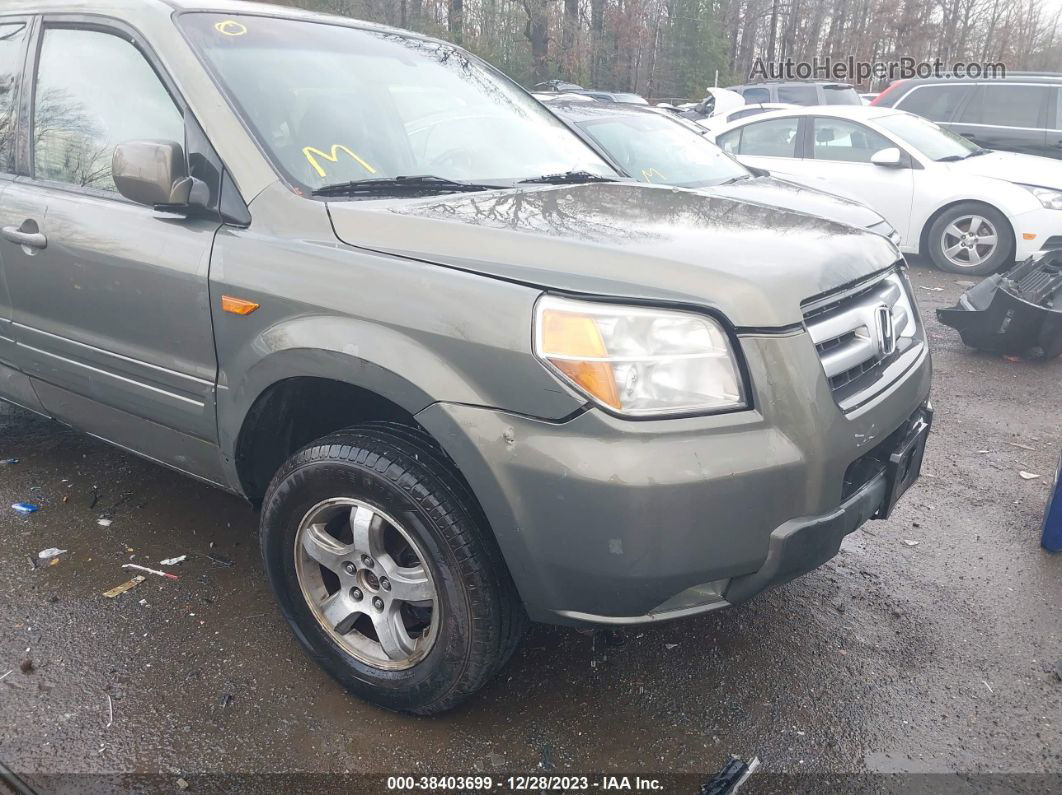 2007 Honda Pilot Ex-l Gray vin: 5FNYF18527B003985