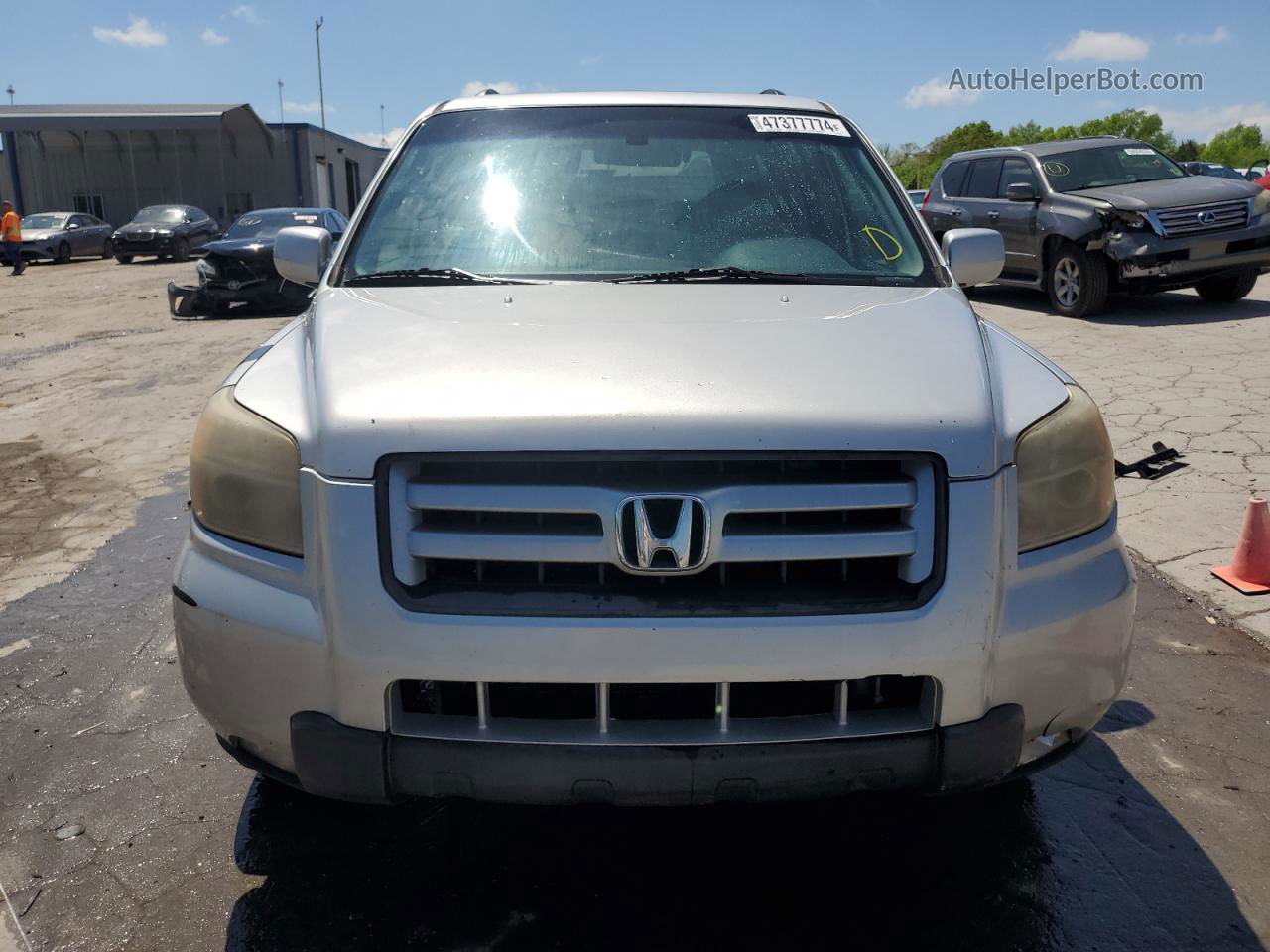 2007 Honda Pilot Exl Silver vin: 5FNYF18527B009169