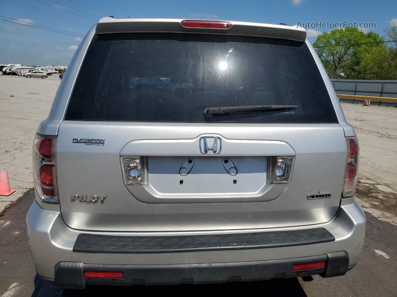 2007 Honda Pilot Exl Silver vin: 5FNYF18527B009169