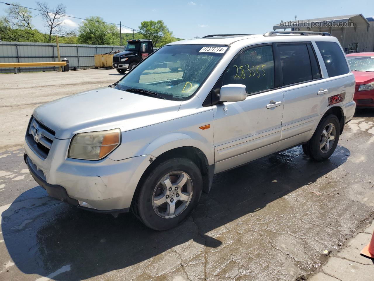 2007 Honda Pilot Exl Silver vin: 5FNYF18527B009169