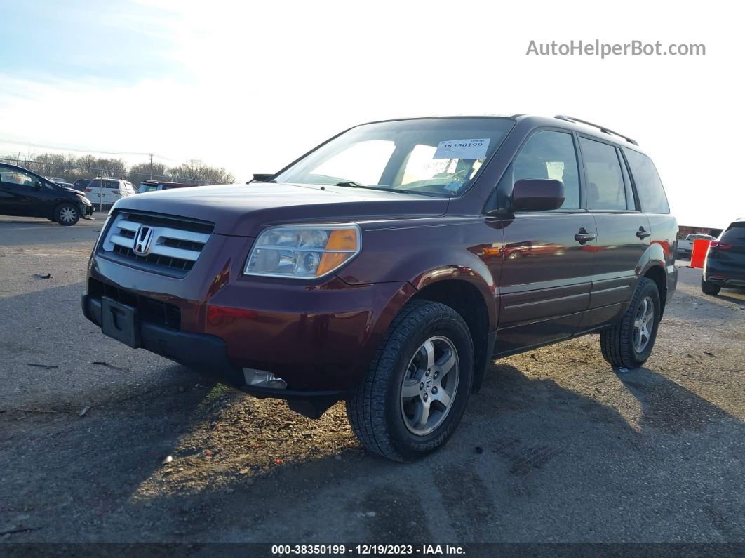 2007 Honda Pilot Ex-l Purple vin: 5FNYF18537B006443