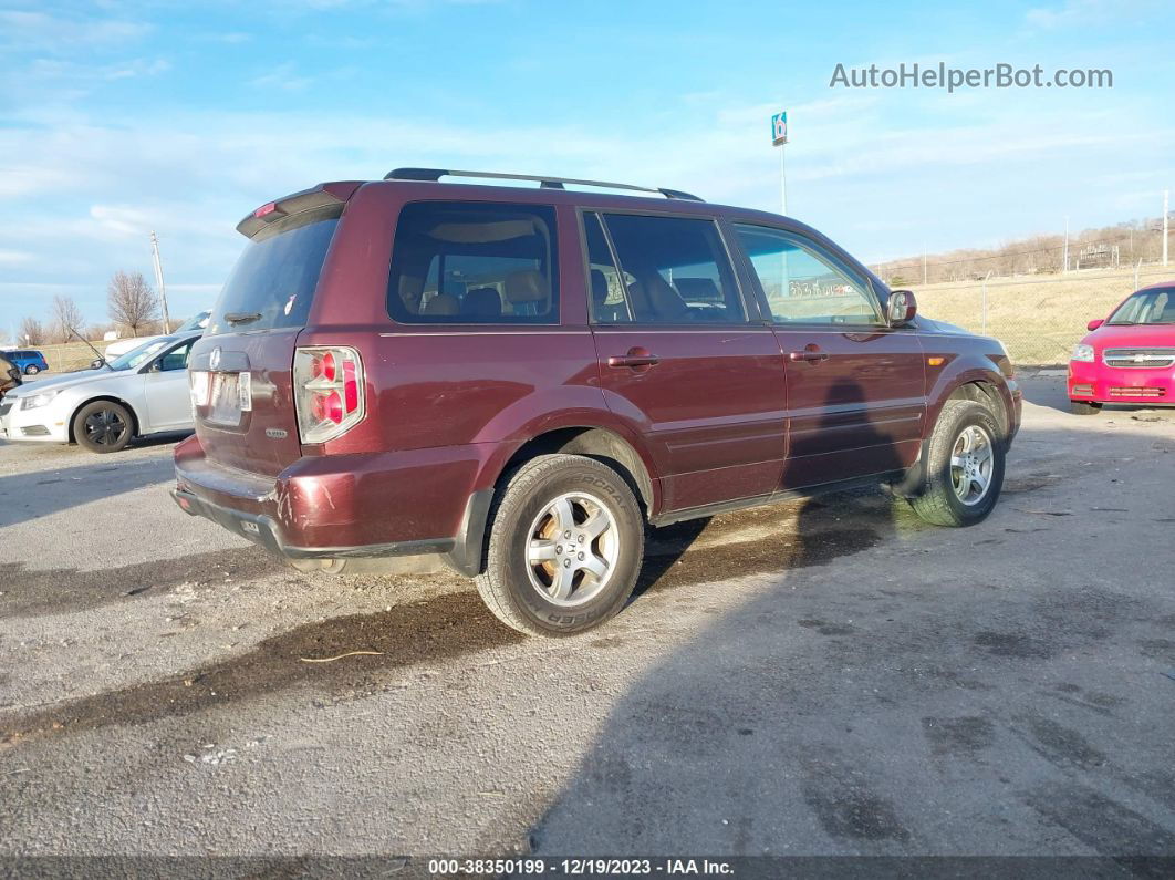 2007 Honda Pilot Ex-l Purple vin: 5FNYF18537B006443