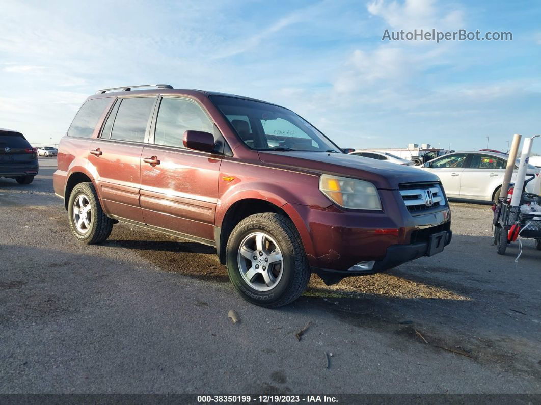 2007 Honda Pilot Ex-l Purple vin: 5FNYF18537B006443