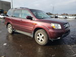 2007 Honda Pilot Exl Maroon vin: 5FNYF18537B009813