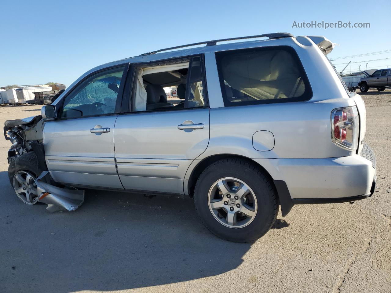 2007 Honda Pilot Exl Silver vin: 5FNYF18537B011996