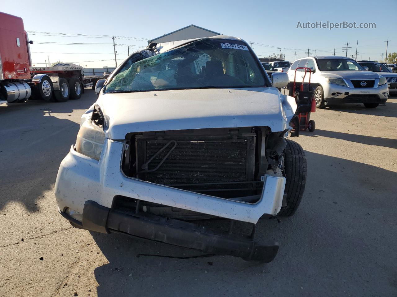 2007 Honda Pilot Exl Silver vin: 5FNYF18537B011996