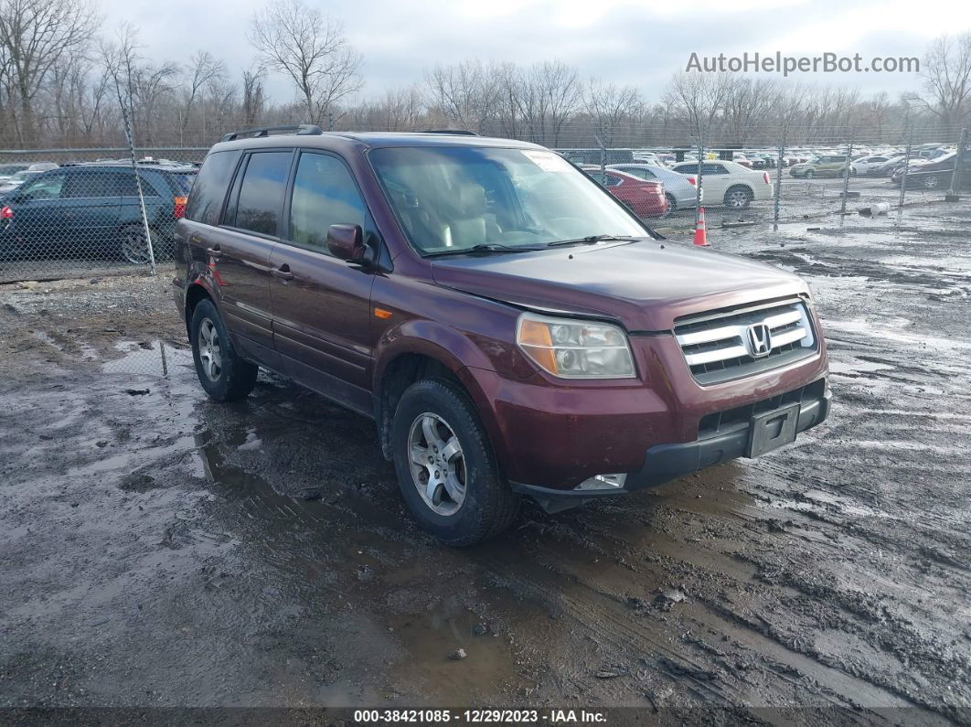 2007 Honda Pilot Ex-l Purple vin: 5FNYF18547B003728