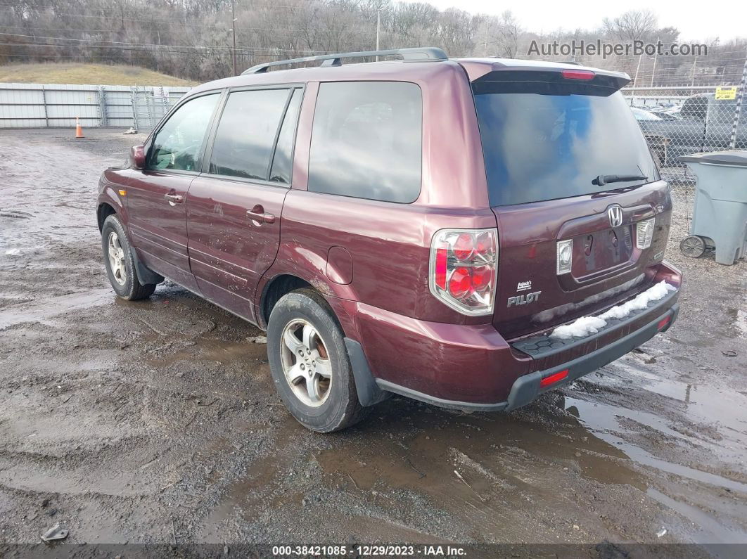 2007 Honda Pilot Ex-l Purple vin: 5FNYF18547B003728