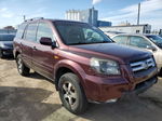 2007 Honda Pilot Exl Burgundy vin: 5FNYF18547B006273