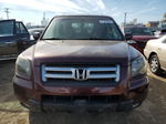 2007 Honda Pilot Exl Burgundy vin: 5FNYF18547B006273