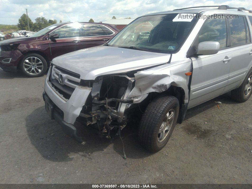 2007 Honda Pilot Ex-l Silver vin: 5FNYF18547B008458