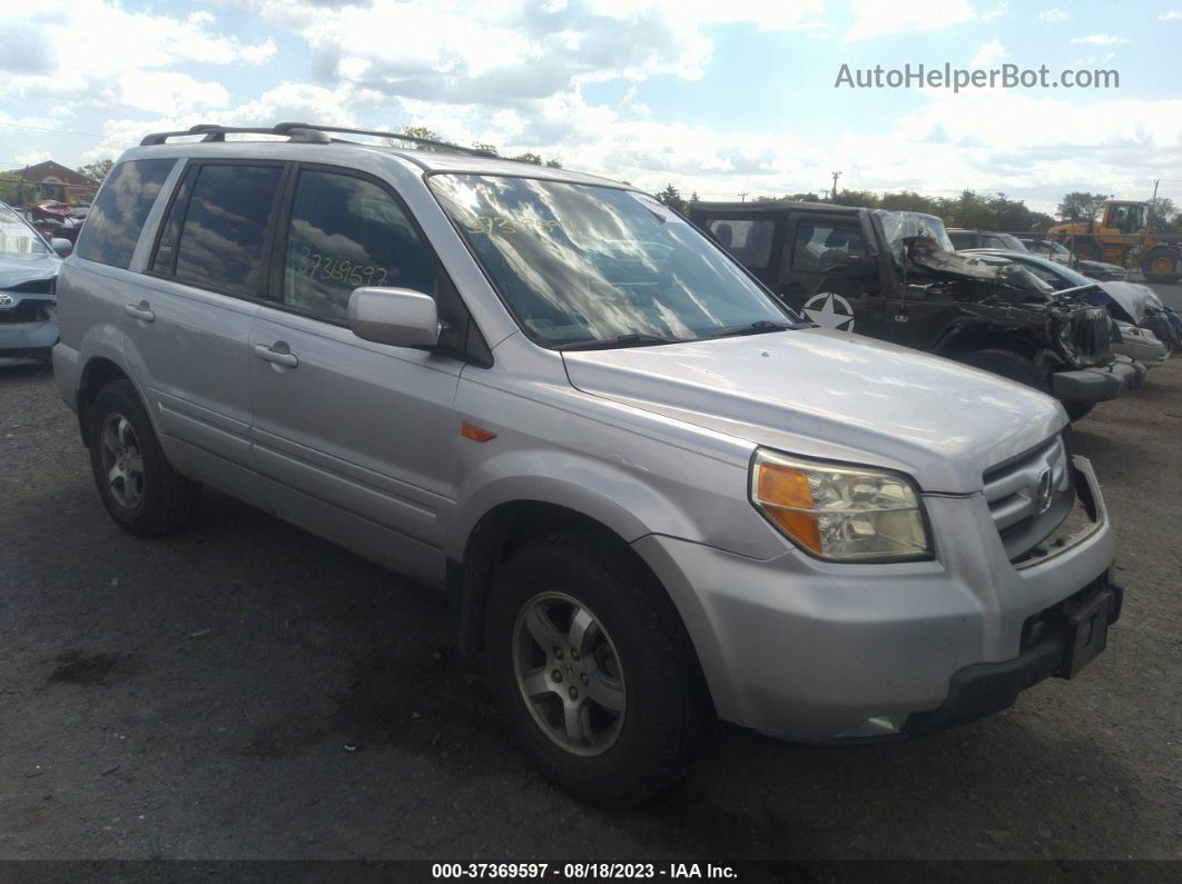 2007 Honda Pilot Ex-l Silver vin: 5FNYF18547B008458