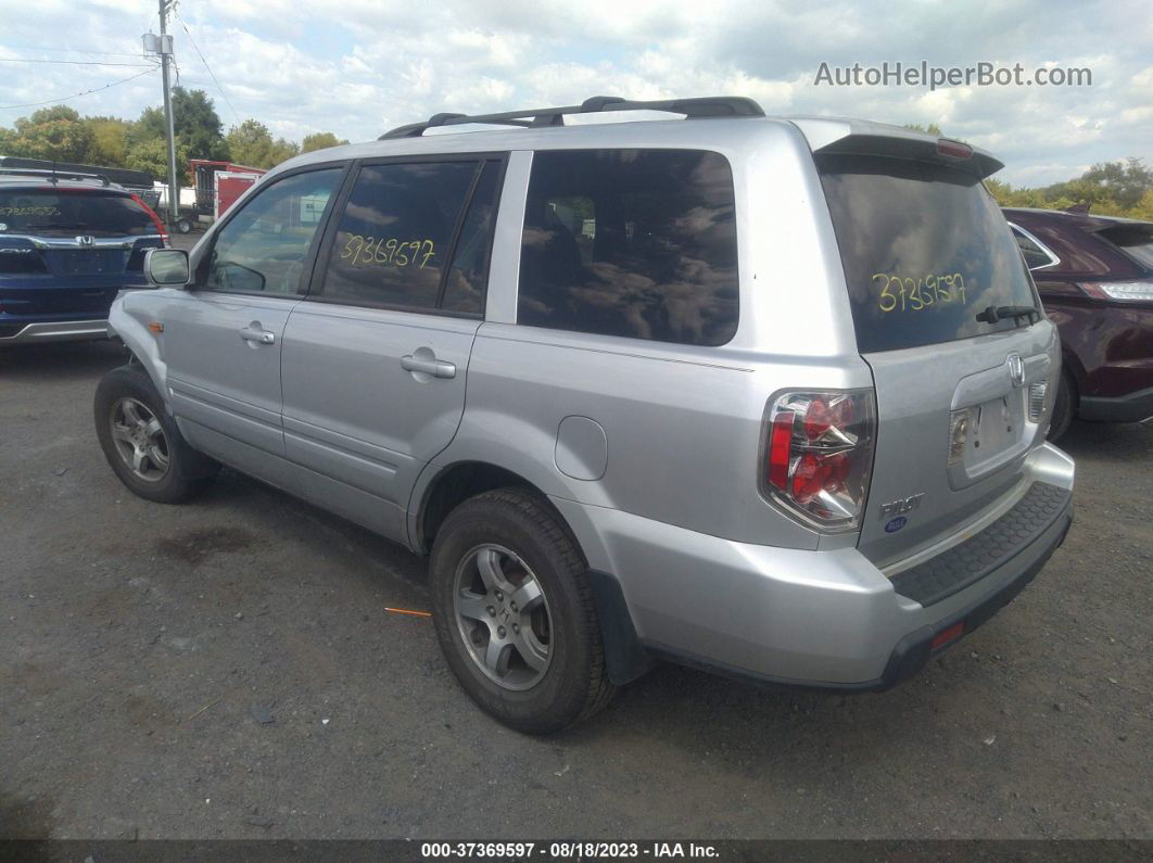 2007 Honda Pilot Ex-l Silver vin: 5FNYF18547B008458