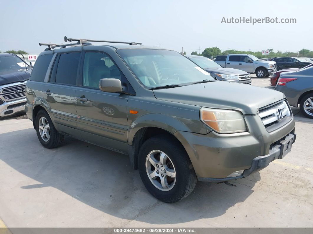 2007 Honda Pilot Ex-l Зеленый vin: 5FNYF18547B026832