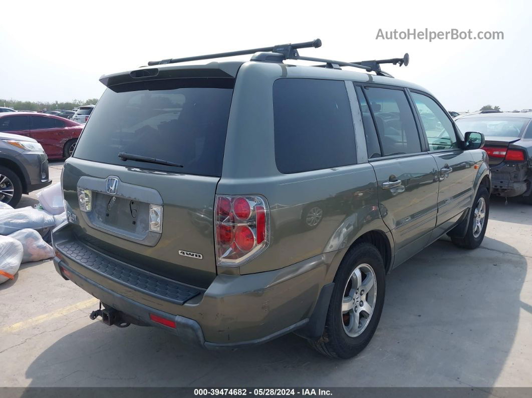 2007 Honda Pilot Ex-l Зеленый vin: 5FNYF18547B026832