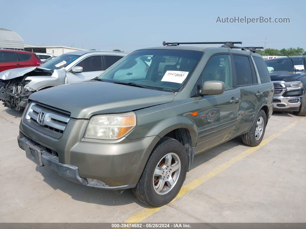 2007 Honda Pilot Ex-l Green vin: 5FNYF18547B026832